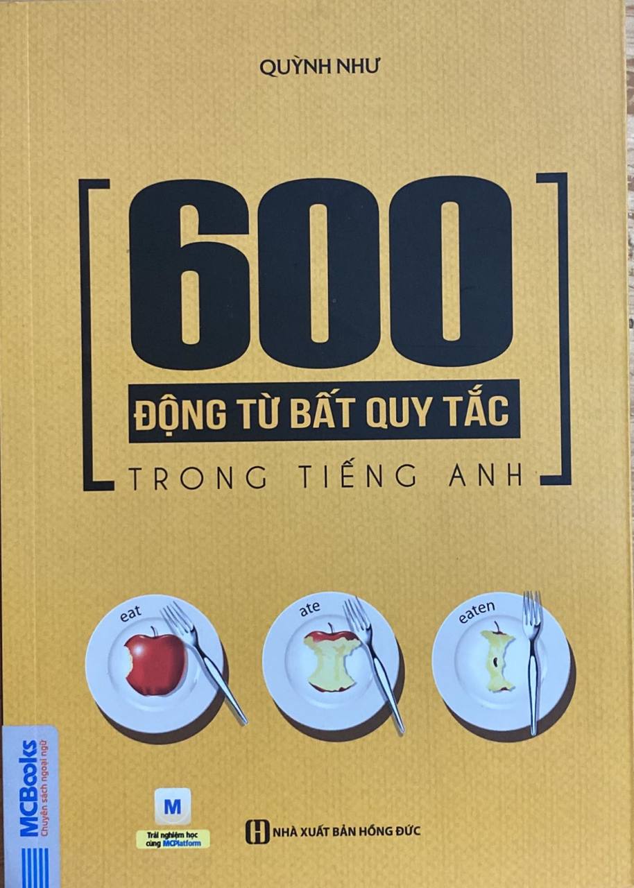 Sách 600 động từ bất quy tắc trong tiếng anh