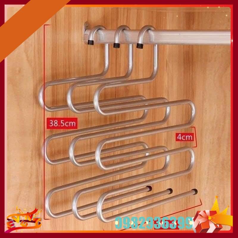 Móc Treo Quần Áo Inox 5 Tầng Thông Minh