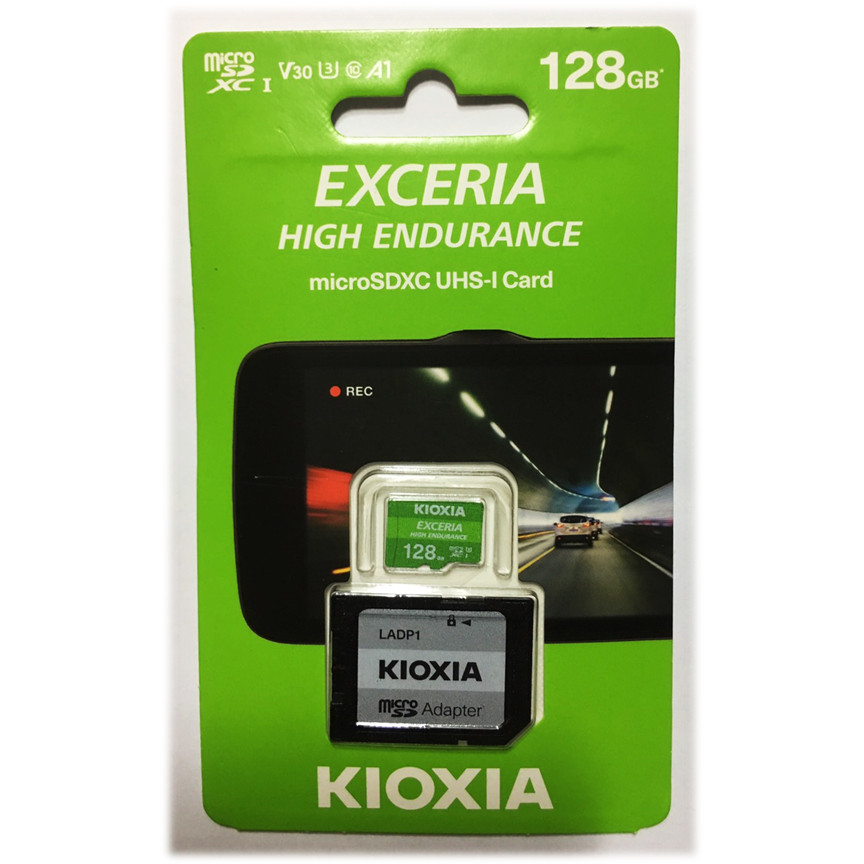 Thẻ nhớ MicroSD KIOXIA EXCERIA HIGH ENDURANCE - 128GB (Có Adapter) - Hàng Nhập Khẩu