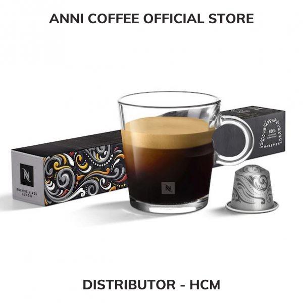 Cà Phê Viên Nén NESPRESSO Chính Hãng Dòng Lungo, Gồm 5 Hương Vị, New Date 2023, Hộp 10 Viên, NPP Anni Store
