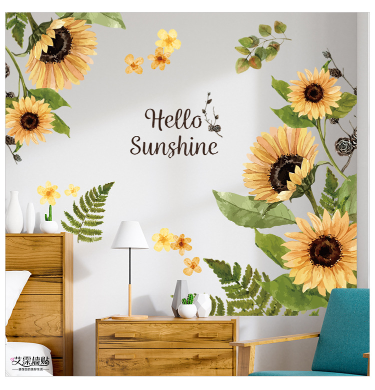 Decal Dán Tường Hoa Hướng Dương