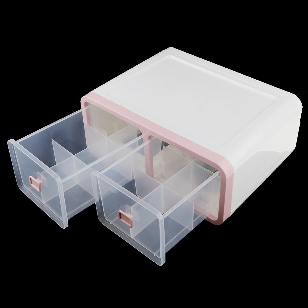 12 Grids Plastic Dustproof Storage Box for Underwear Socks Bra