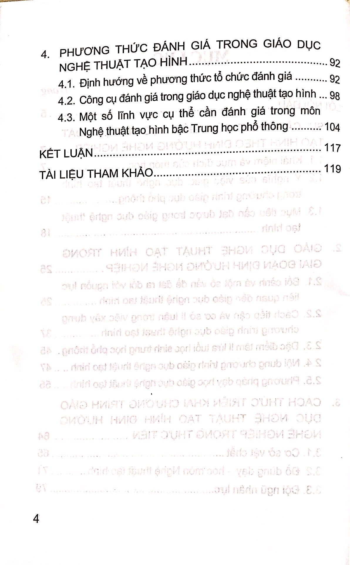 Giáo Dục Nghệ Thuật Tạo Hình - Giai Đoạn Giáo Dục Định Hướng Nghề Nghiệp