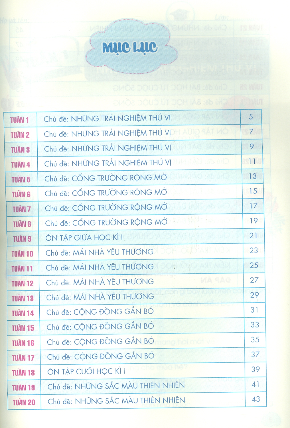 Phiếu Ôn Tập Cuối Tuần Tiếng Việt Lớp 3