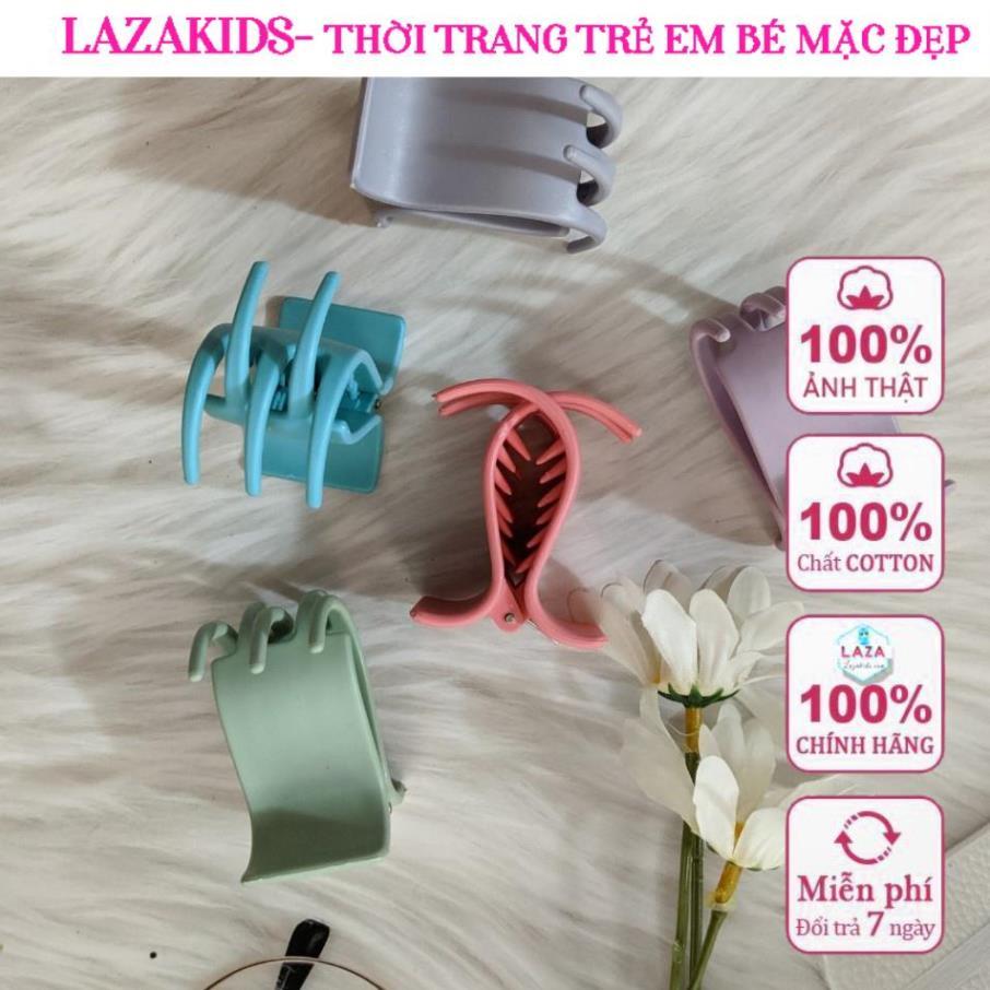 Set 12 kẹp càng cua 5 răng HÀN QUỐC LAZAKIDS nhám mix 6 màu cao cấp ĐẸP XINH HOTTRENDS 2022