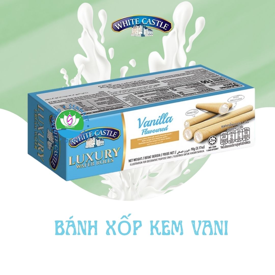 [Mua 2 tặng 1] Bánh xốp kem White Castle nhập khẩu Malaysia 90g White Castle combo 3 vị ngẫu nhiên