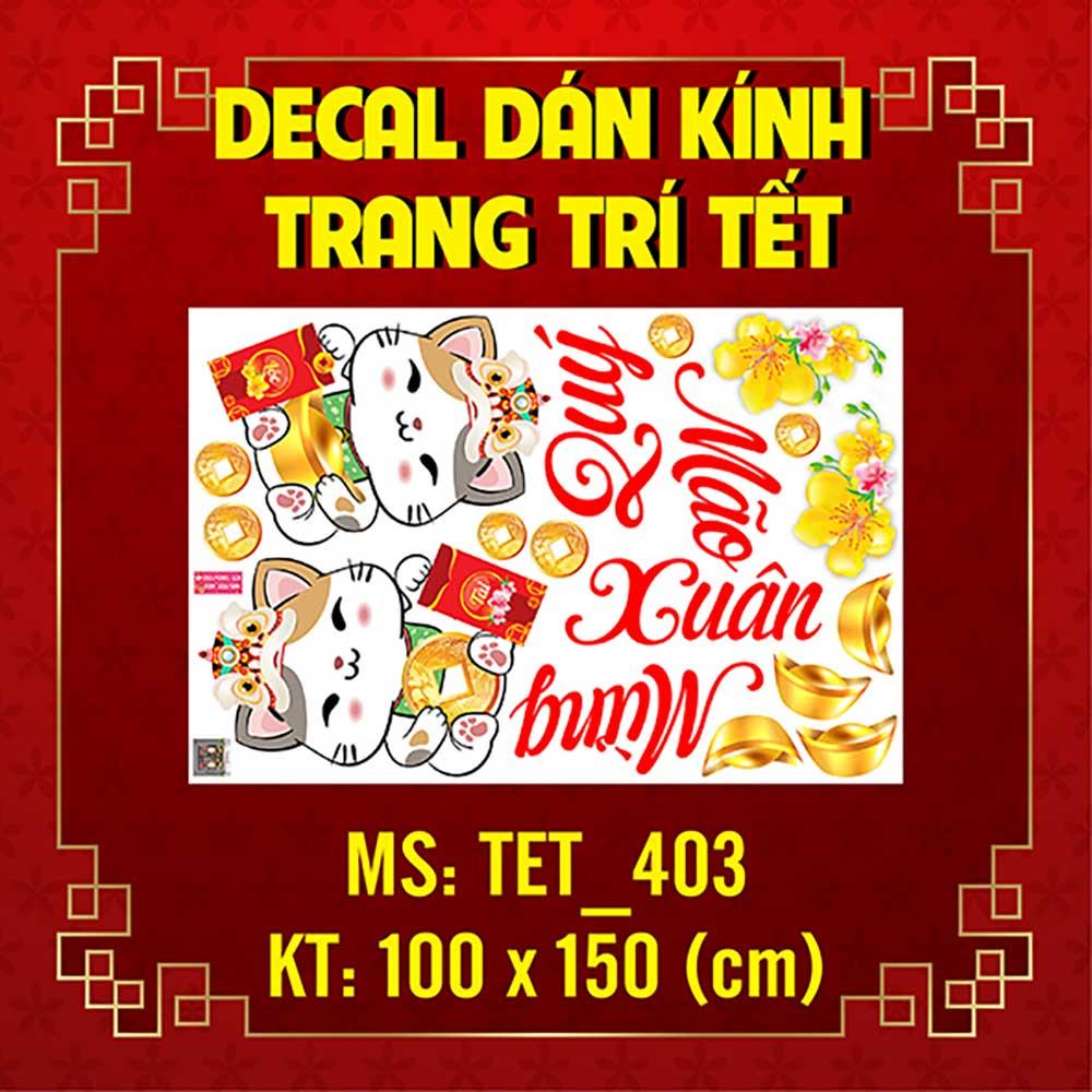 DECAL TRANG TRÍ TẾT 2023 COMBO SỐ 77