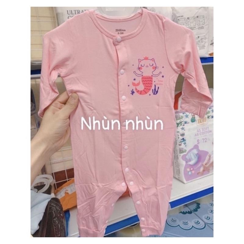 Bộ Body dài tay/cộc tay ZoseKids sơ sinh sợi tre in hình trẻ em Zose Kids size 0-3/3-6/6-9(nhiều mẫu