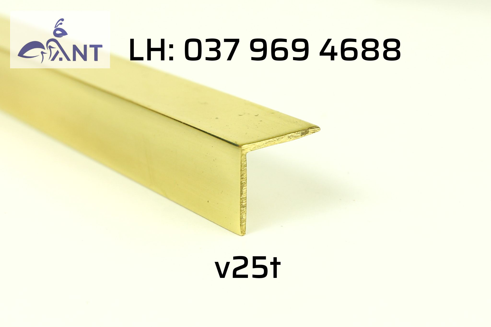 Nẹp đồng v25 trơn, nẹp đồng v chống trơn, nẹp ốp cầu thang, thanh dài 4m, dùng trang trí nhà cửa