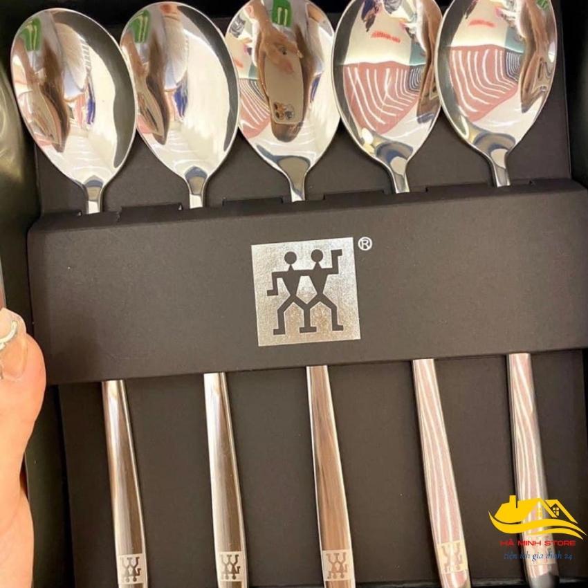 Set 5 thìa inox ZWILLING cao cấp sang trọng bền đẹp bộ 5 thìa inox đức cao cấp full hộp Hà Minh Store