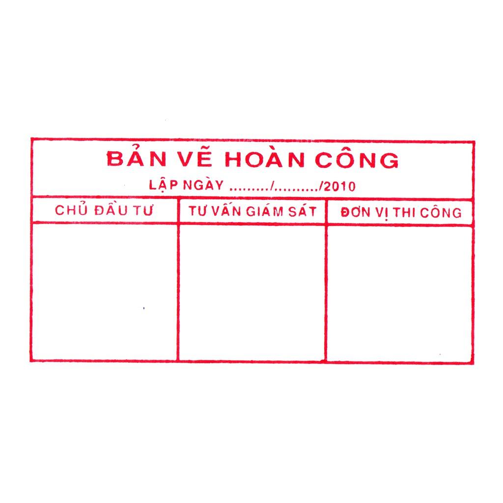 Dấu bản vẽ hoàn công