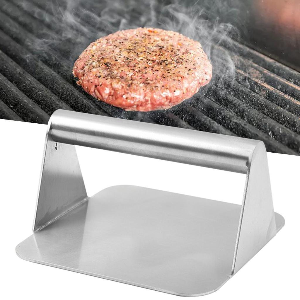 2pcs Manual Burger Press Meat Smasher Bacon No-Rust Accessory Kitchen Tool