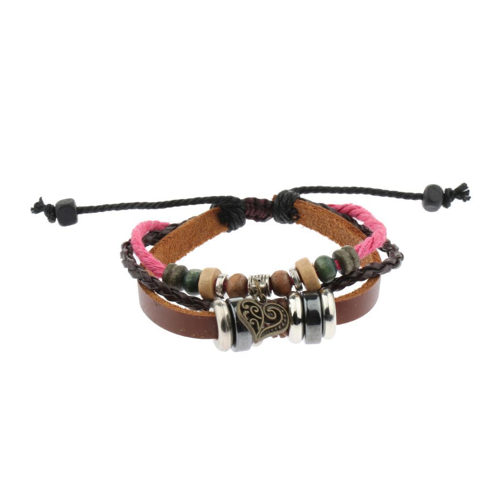 Retro Design Beaded Bracelet Bangle Wrap Cuff Bangle Bracelets