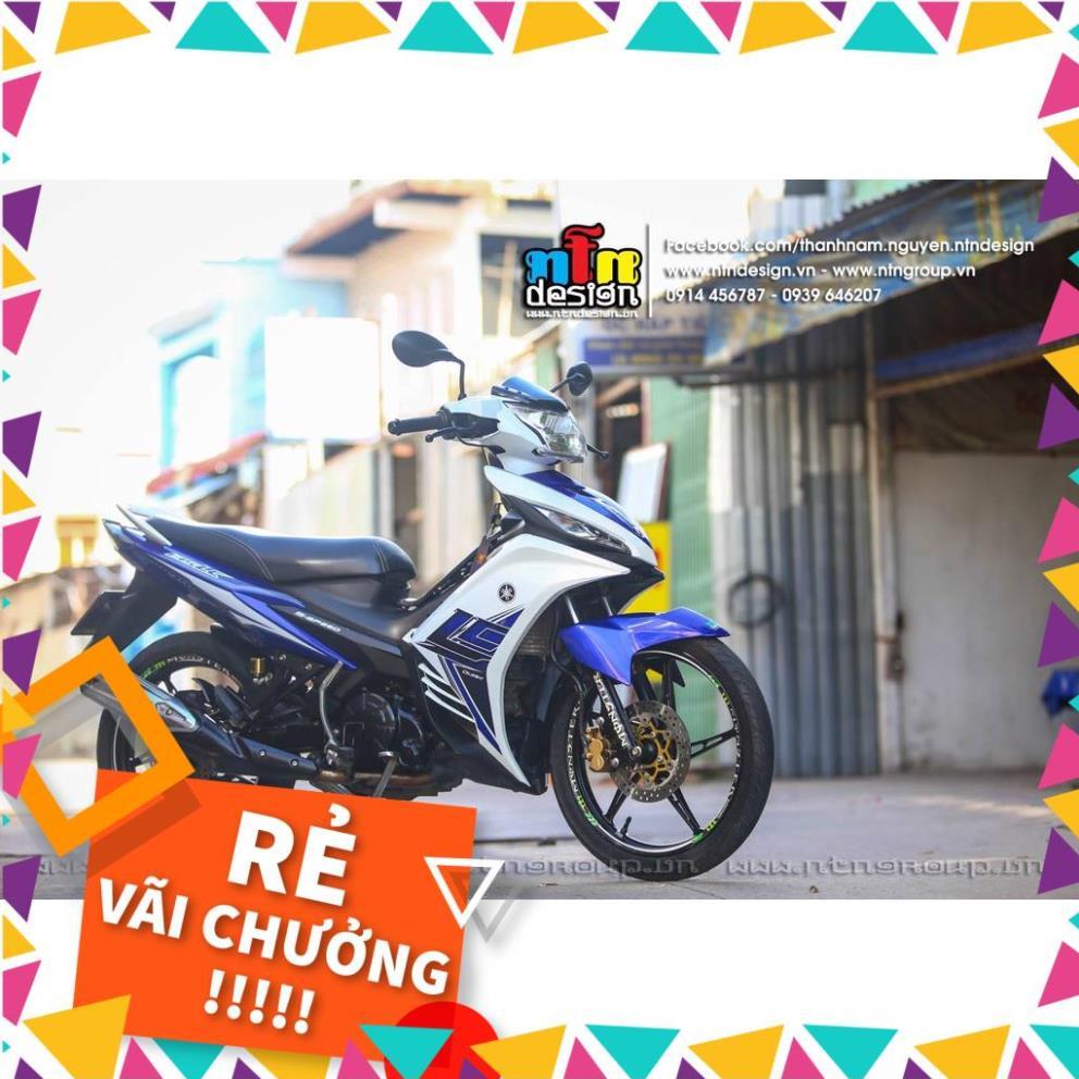 Tem Rời Exciter 135 Mẫu LC Trắng Xanh GP