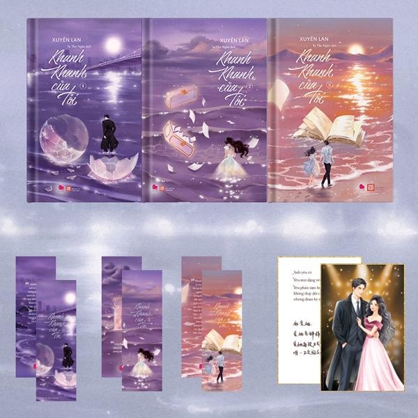 Sách - Bộ Sách Khanh Khanh Của Tôi - Tập 1 + Tập 2 + Tập 3 (Bộ 3 Tập) - Tặng Kèm 3 Bookmark Chữ Nhật Bồi Cứng + 1 Postcard In Lời Nhắn, Chữ Ký Tác Giả Bồi Cứng