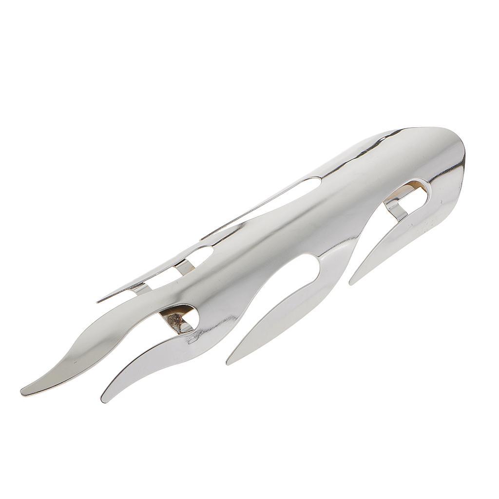 Flame Exhaust Muffler Pipe Heat Shield Cover Guard For Harley Cruise White