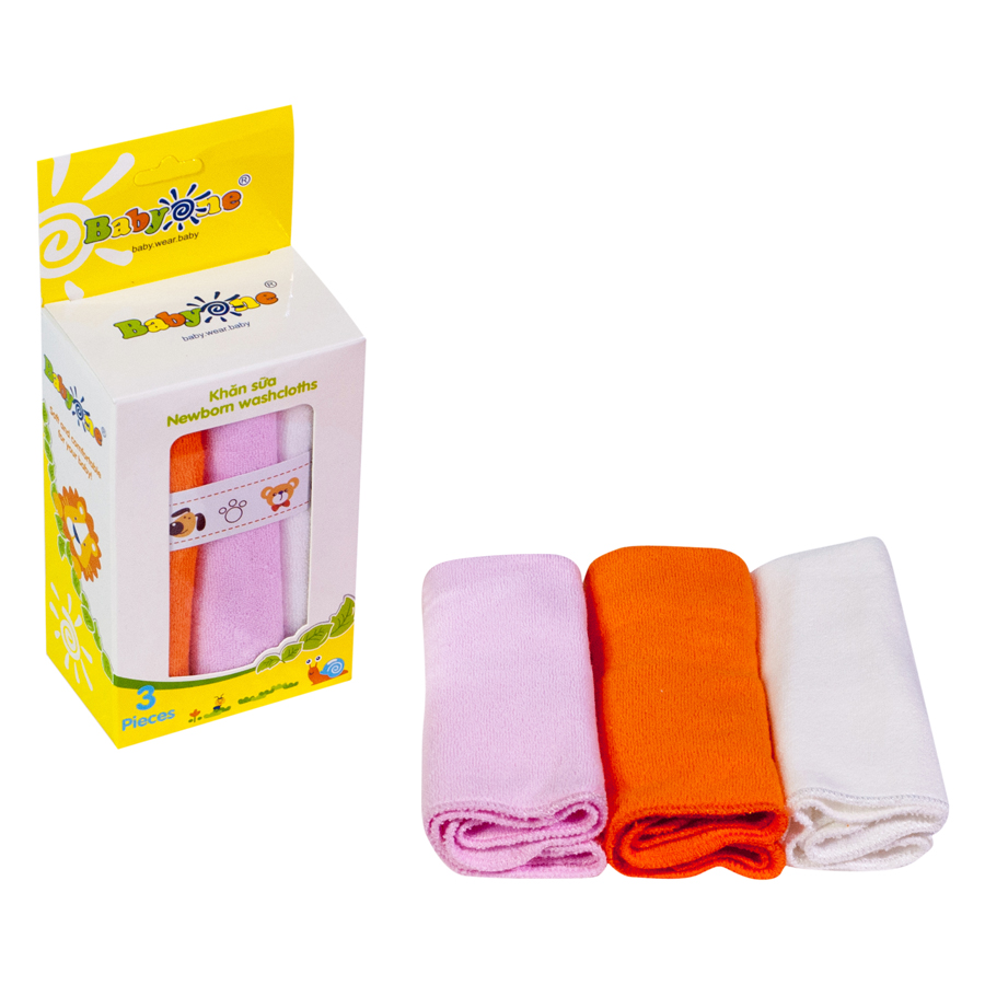 Como 3 Khăn Sữa BabyOne 2 Lớp SS0642 (NB)