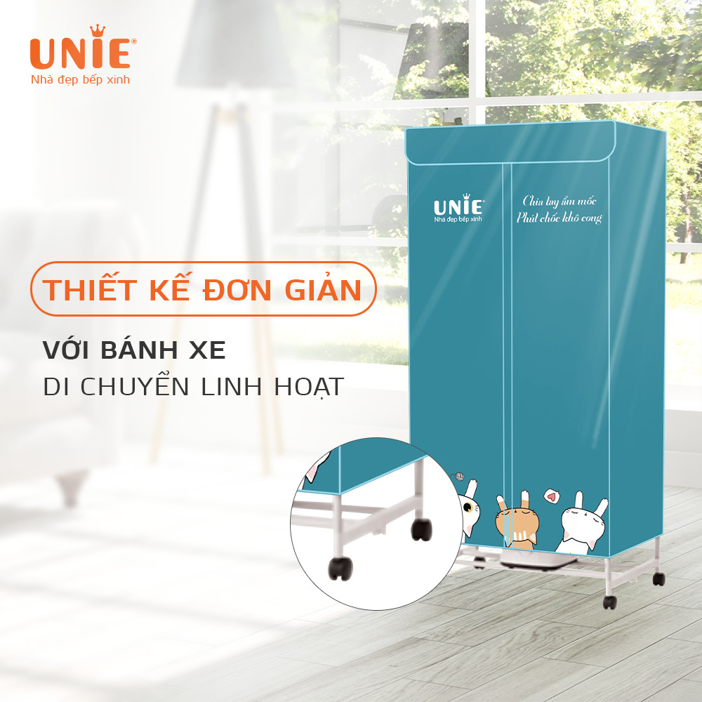 Máy Sấy, Tủ Sấy Quần Áo UNIE UE-688 Tiêu Chuẩn Đức Công Suất 900W - Hàng Chính Hãng