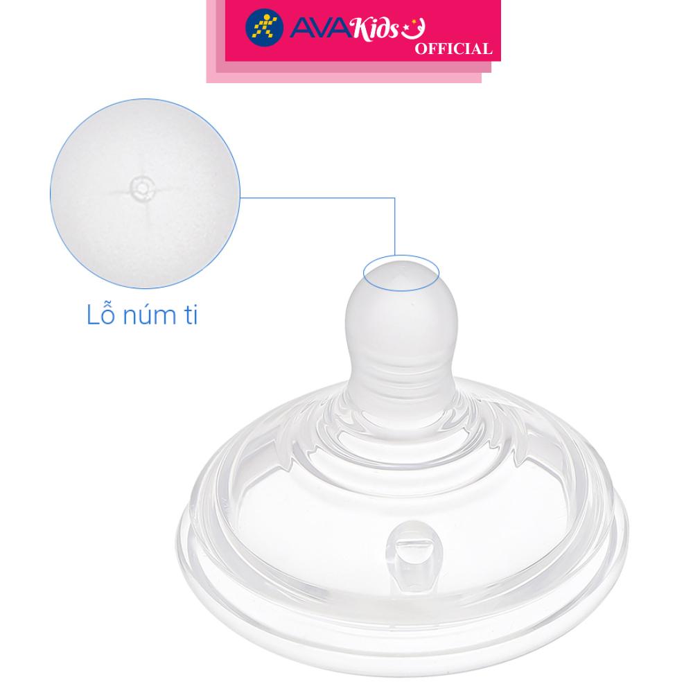 Bộ 2 núm ti Tommee Tippee Natural Start siêu mềm tự nhiên cổ rộng size + (mọi độ tuổi) - Hàng Chính Hãng