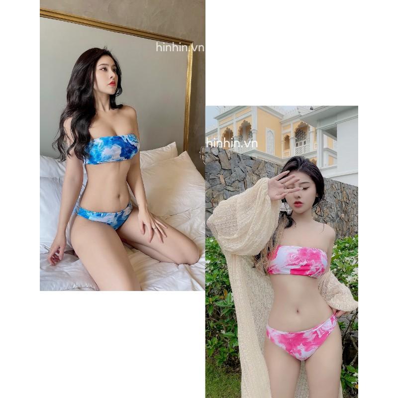 Set bikini loang màu thời trang (Đồ bơi cao cấp, hai mảnh loan màu)