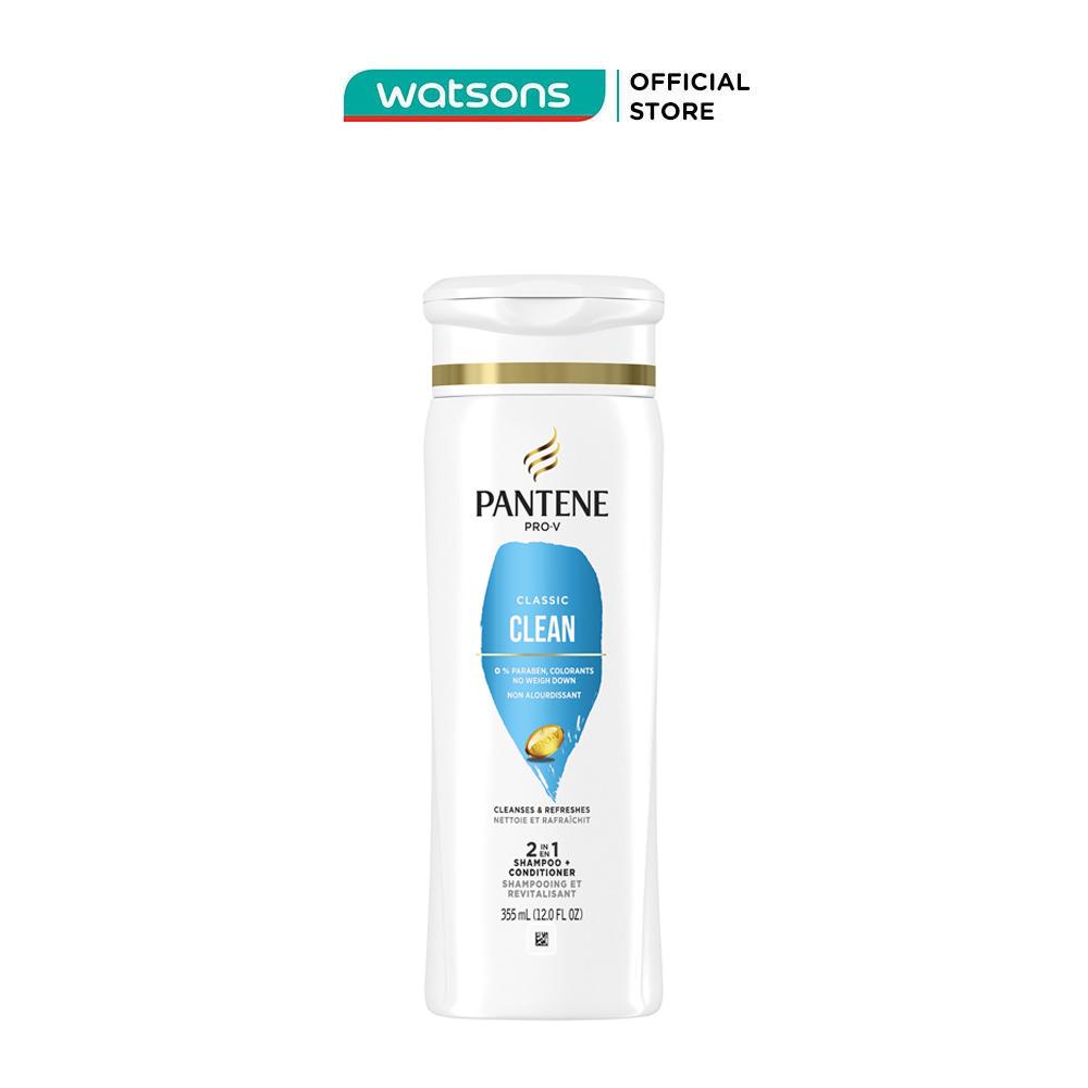 Dầu Gội Và Xả Pantene Classic Clean 2in1 Healthier Hair In 1 Wash 355ml