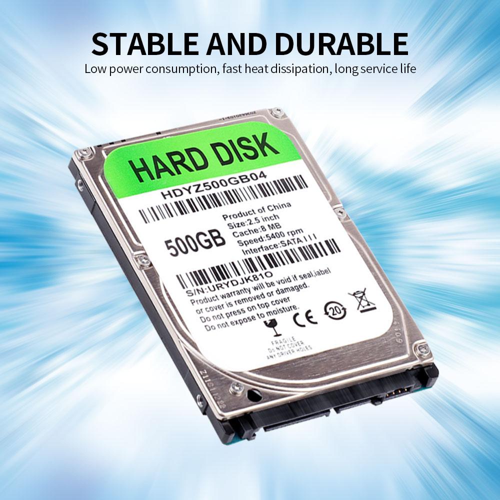 Ổ cứng cơ 2,5 inch Giao diện SATA III cho máy tính xách tay 80GB 8MB Bộ nhớ đệm tốc độ 5400 vòng / phút