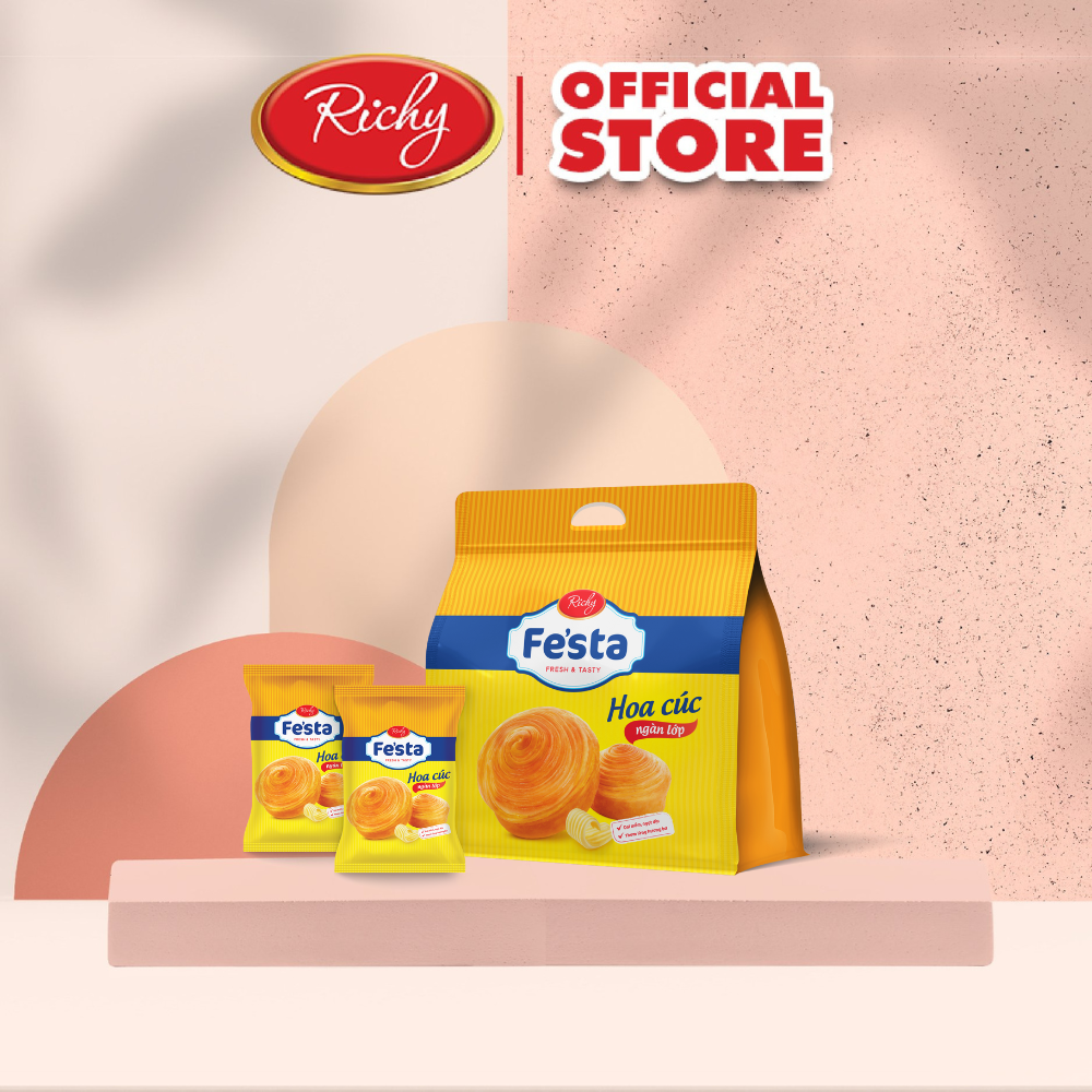 Bánh mỳ hoa cúc ngàn lớp Fe'star 120g