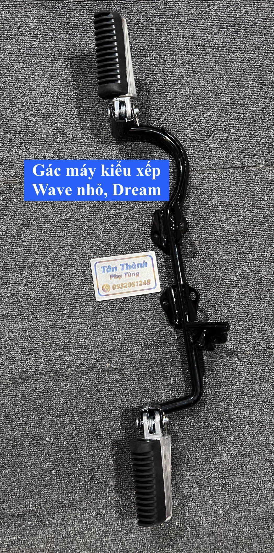 Gác máy kiểu xếp gắn  dành cho Wave nhỏ,ZX, Dream