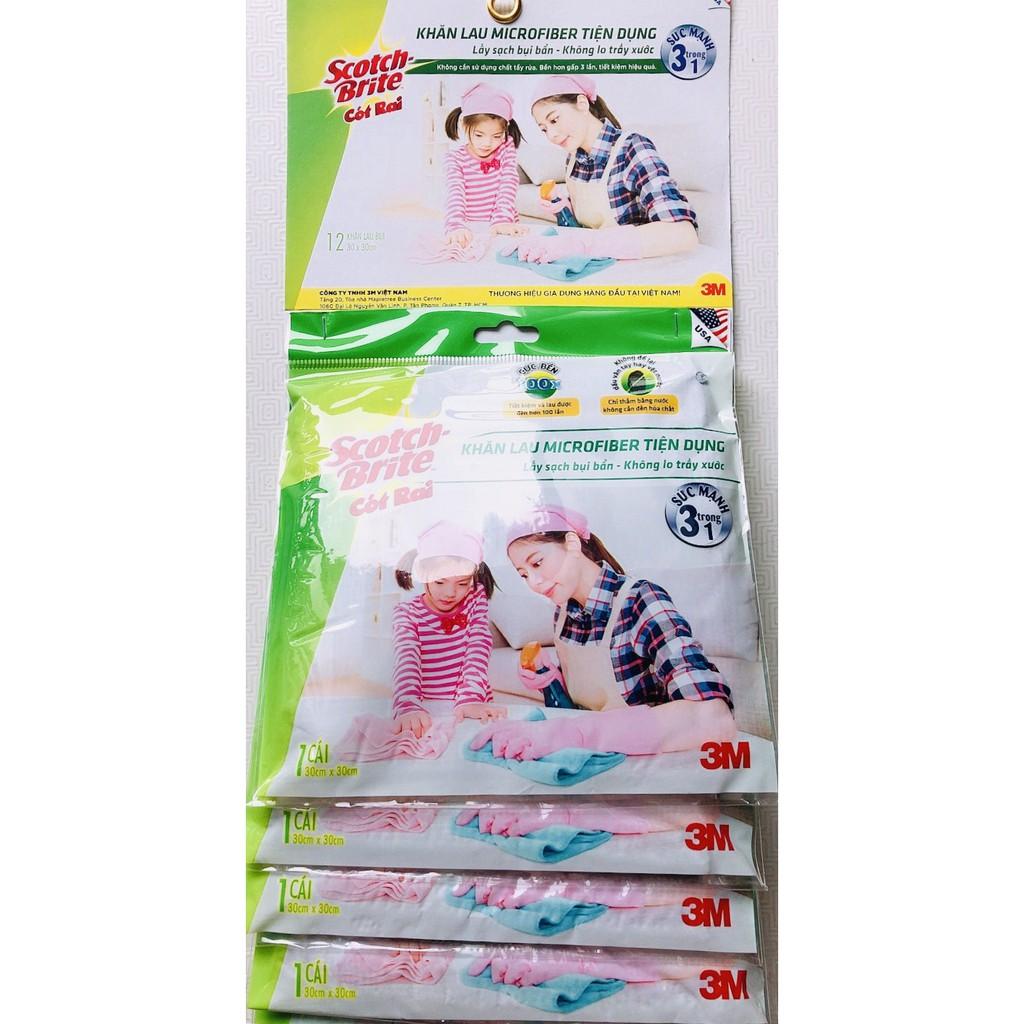 -Khăn lau xe cao cấp vải mịn, siêu đẹp 3M Microfiber Cloth - Nhiều màu đẹp