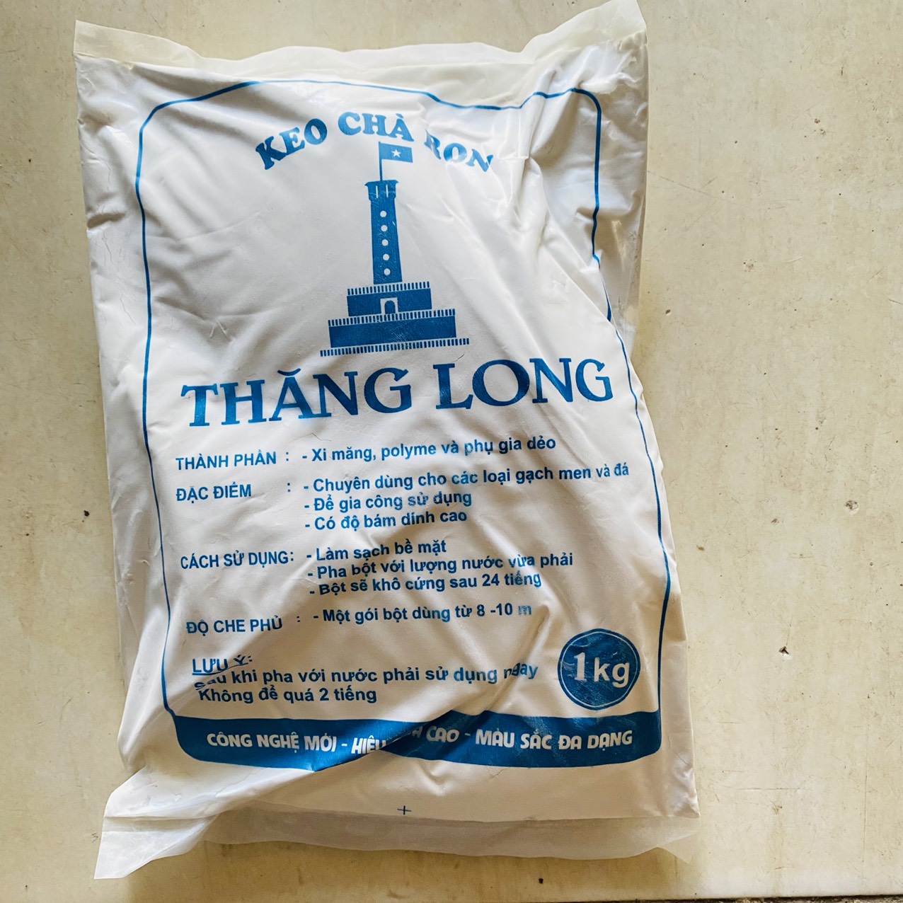 Chà mạch gạch / xi măng trắng Thăng Long