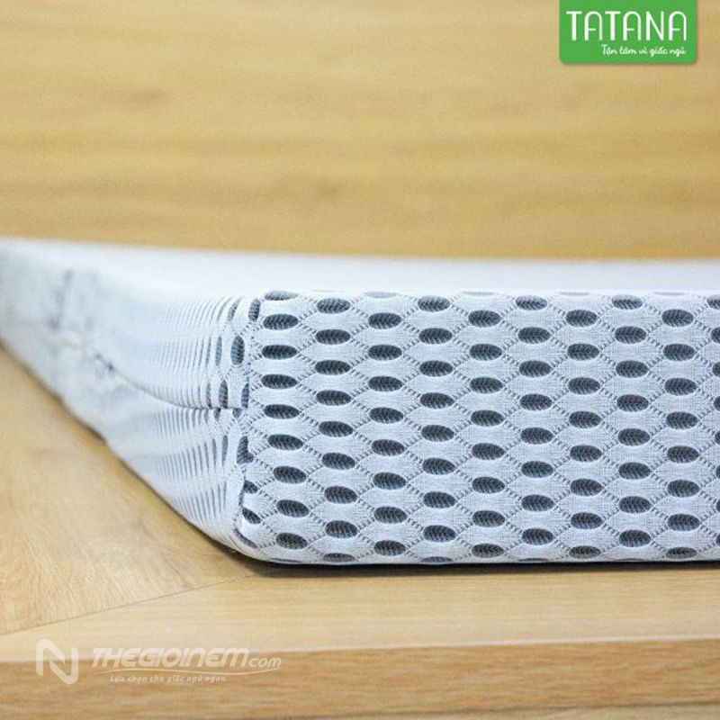 Nệm Cao Su Nhân Tạo TaTaNa  Gấp 3 Vải Mát Lạnh