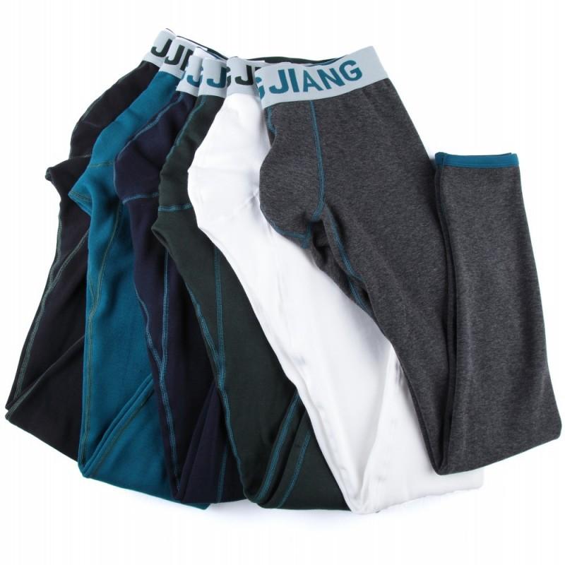 Hot Mùa Đông Nam Dài Johns Quần Legging Cotton Cao Cấp Quần Lót Sinh Nhiệt Ấm Quần Legging Dài Quần Lót Nam