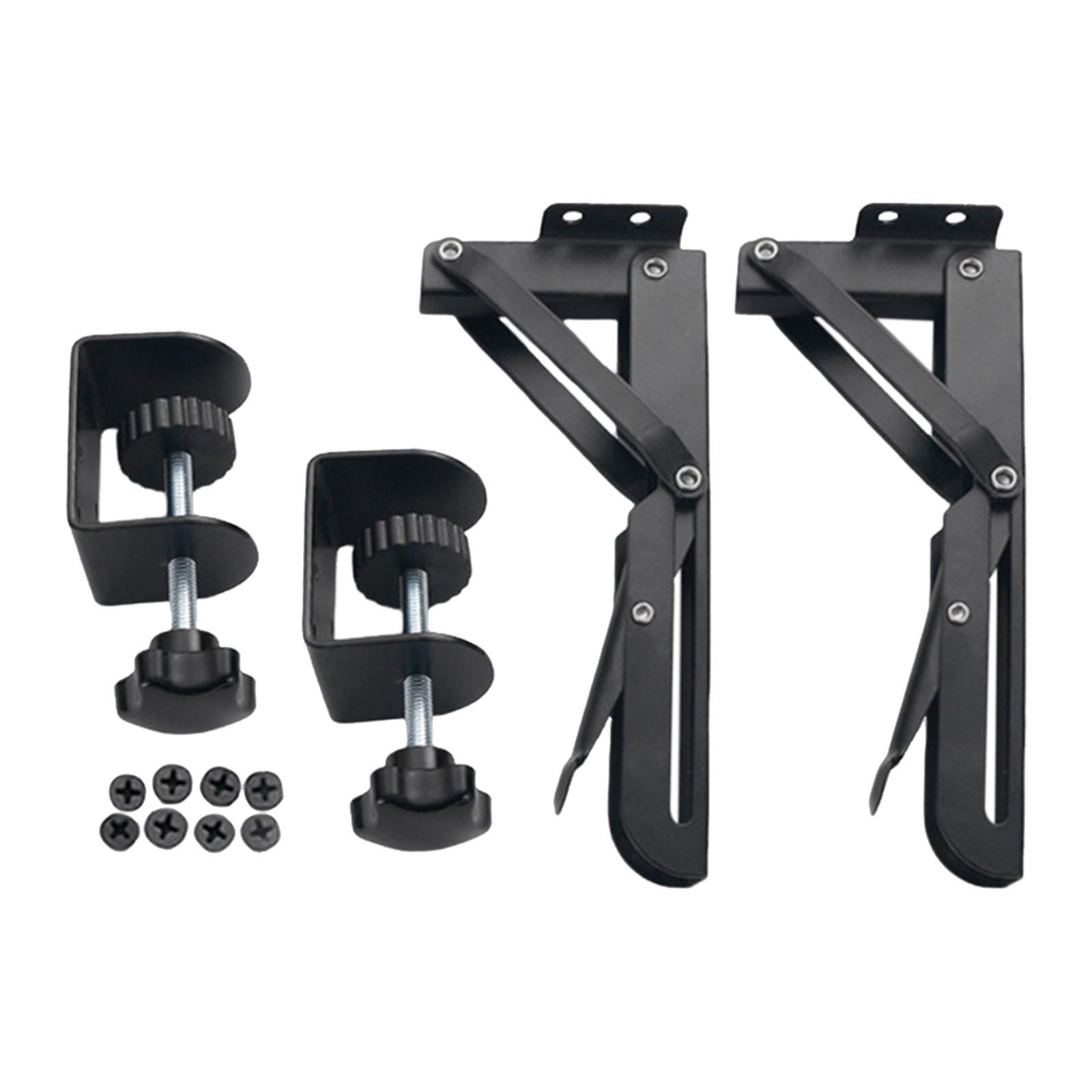 Keyboard Tray with  Adjustable Height Black Keyboard Tray Clamp Mount