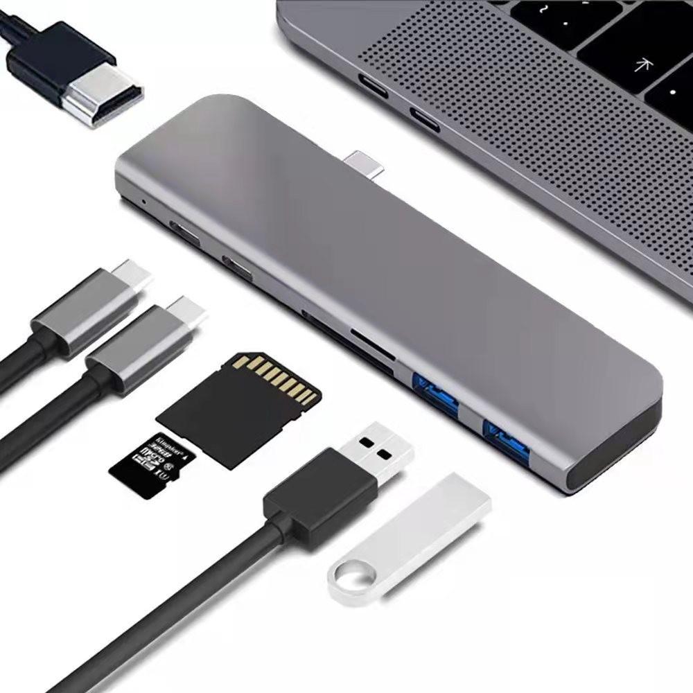 Ưu đãi đặc biệt đế cắm type-c 4k thích hợp cho trung tâm macbook Đế cắm bảy trong một Bộ chuyển đổi HDMI