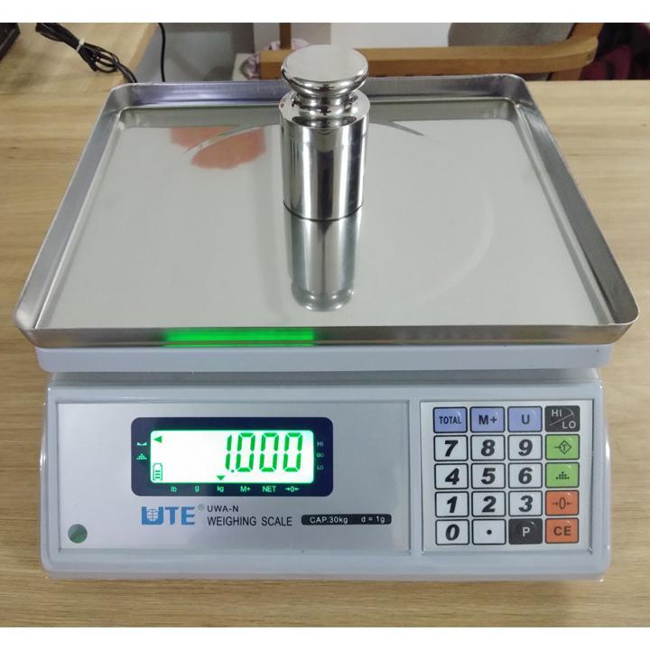 Cân điện tử thông dụng UTE UWA-N mức cân 30kg, độ chia 1g