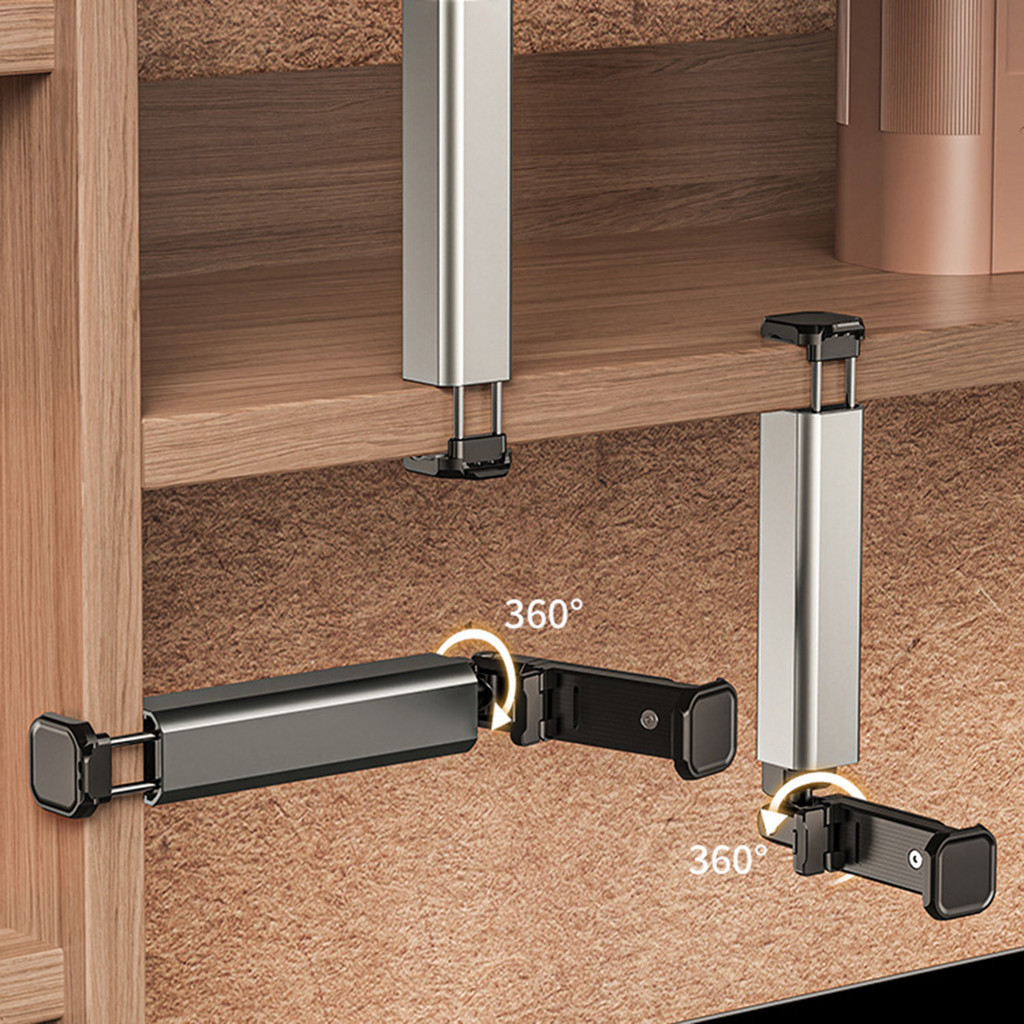 Kẹp Điện Thoại Gấp Gọn Mini Đa Năng RiBi - Giá Đỡ Kẹp Bàn Xoay 360° Tiện Lợi Du Lịch - Hàng Chính Hãng