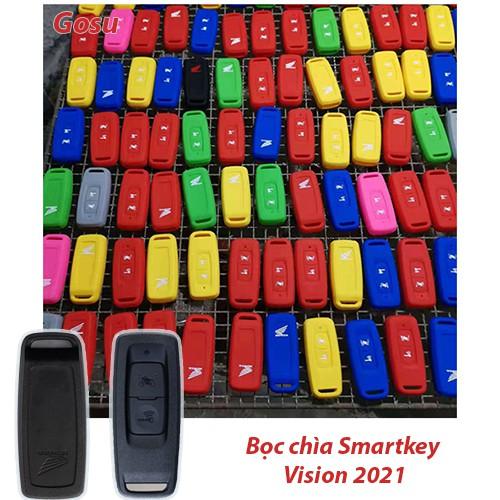 Bọc chìa khoá smartkey Vision 2021 - Cao su Silicon đủ màu, ôm khít