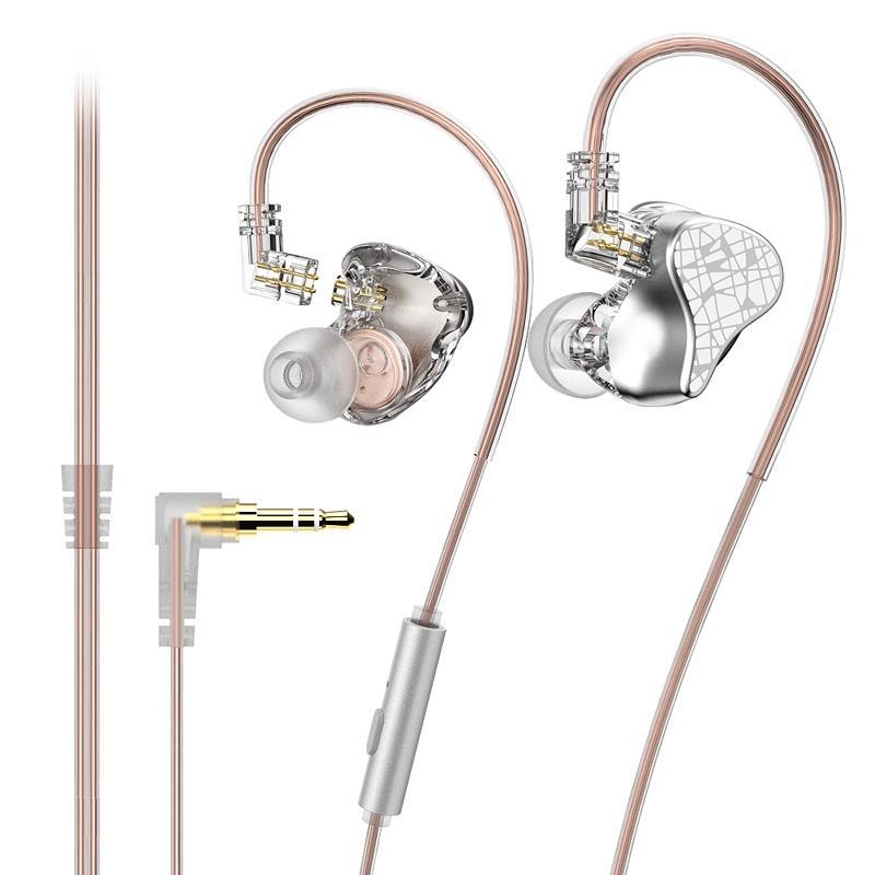 Tai Nghe Nhét Tai WP04 Kèm Dây Cáp 2 Pin Âm Thanh Sống Động