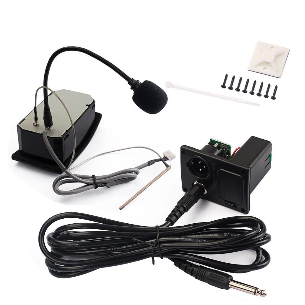 EQ Equalizer System Preamp Piezo Pickup LCD Tuner Classical Guitar Accessory