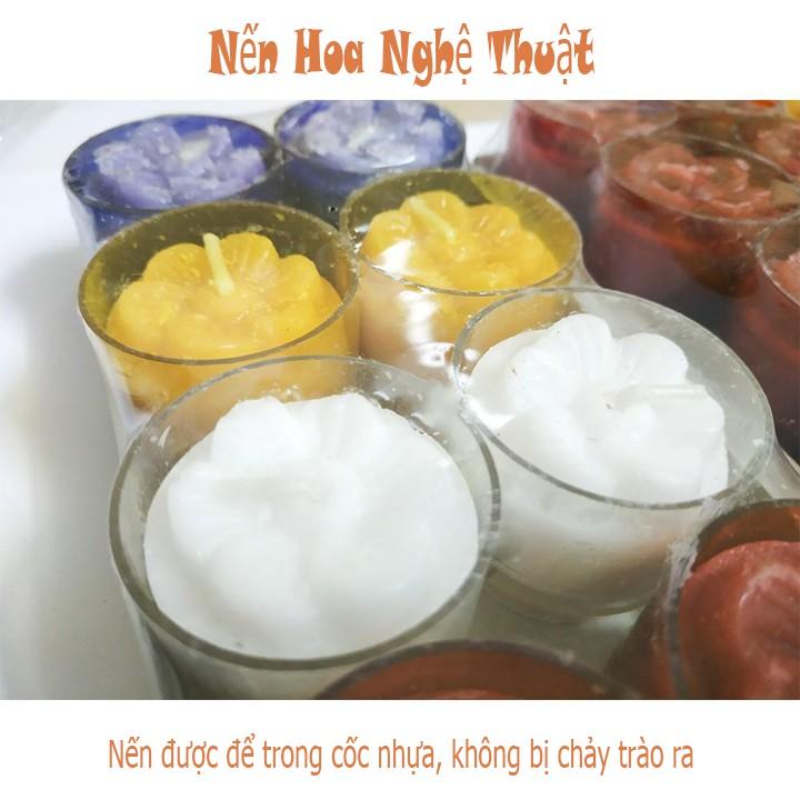 Set 10 cốc nên hoa nghệ thuật ánh sáng lung linh ấm ấp