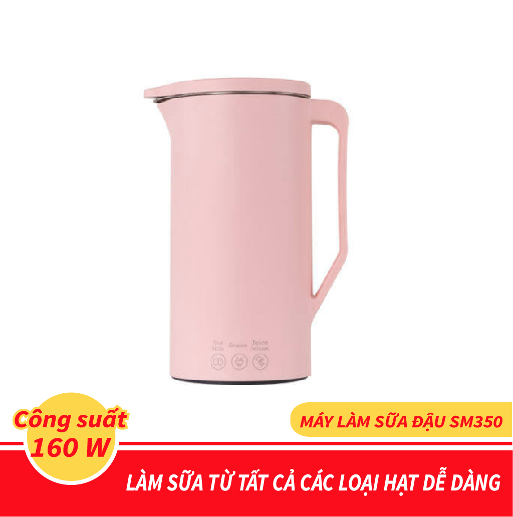 Máy Làm Sữa Đậu/ Sữa Hạt Model SM350. Dòng Máy Gia Đình, Quán Cafe, Làm Sữa Tốc Độ Cao, Tiện Lợi, Đơn Giản, Giá Hấp Dẫn. Hàng Nhập Khẩu Chính Hãng Thái Lan