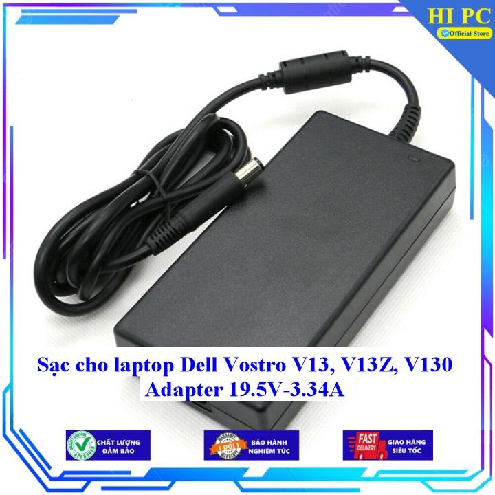 Sạc cho laptop Dell Vostro V13 V13Z V130 Adapter 19.5V-3.34A - Kèm Dây nguồn - Hàng Nhập Khẩu