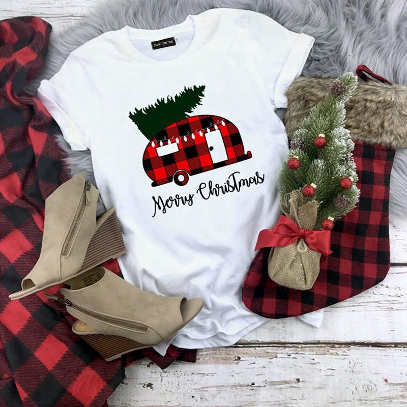 Áo thun nam nữ in hình giáng sinh cổ tròn form rộng vải mềm mại - Quà tặng Noel