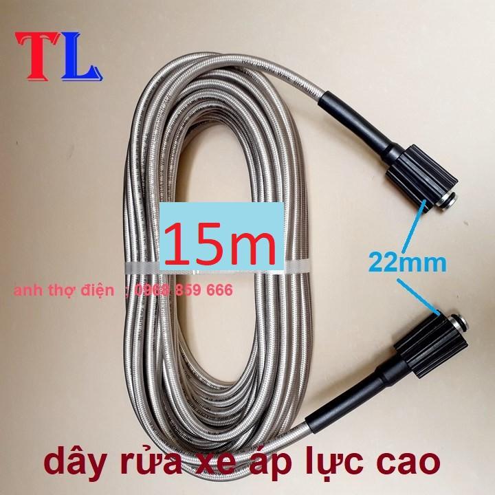 Ống Dây Xịt Rửa Xe Áp Lực Cao 3 Lớp Lõi 10M-15M- 20M-30M