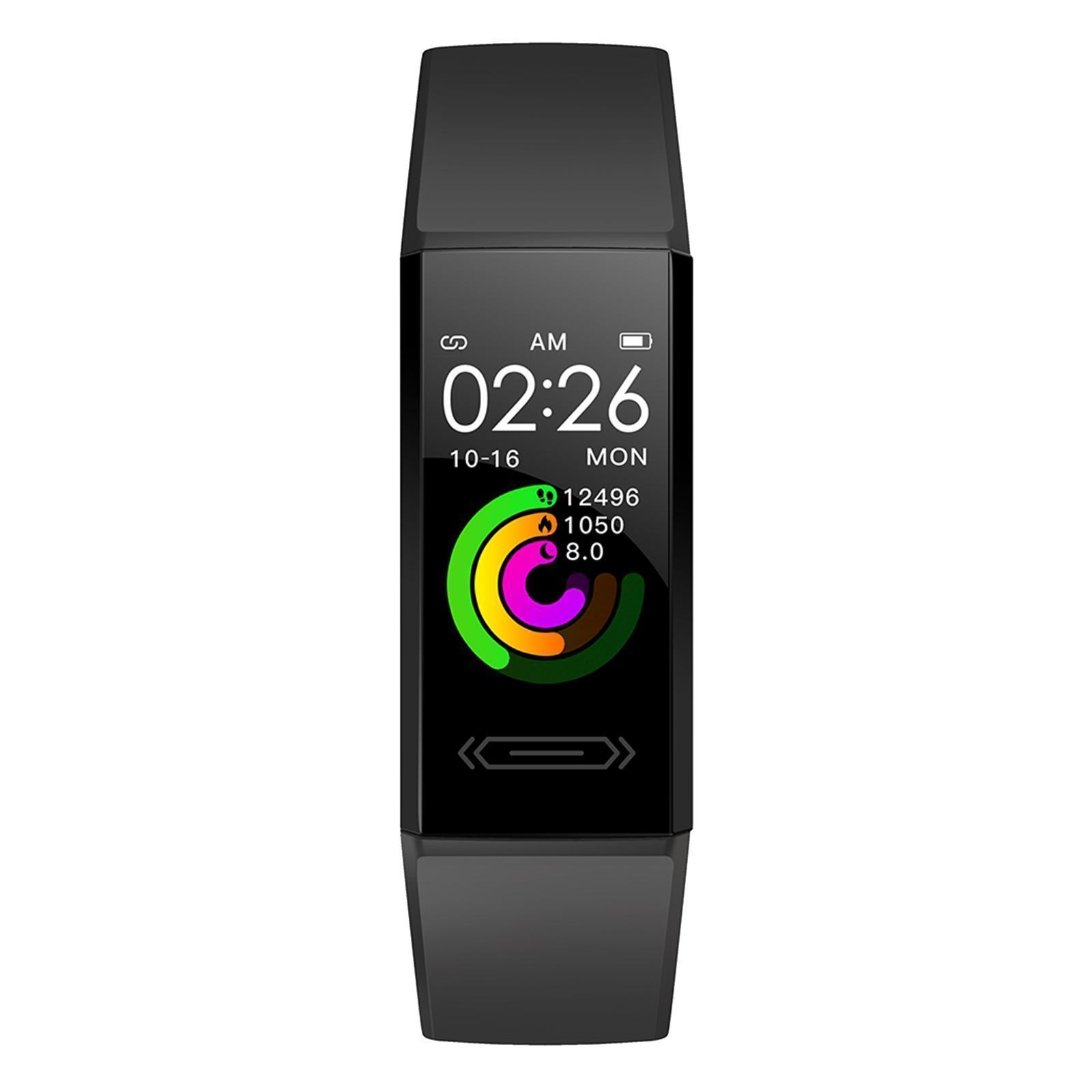 Waterproof Smart Watch Pressure Monitor Bracelet Gift Black