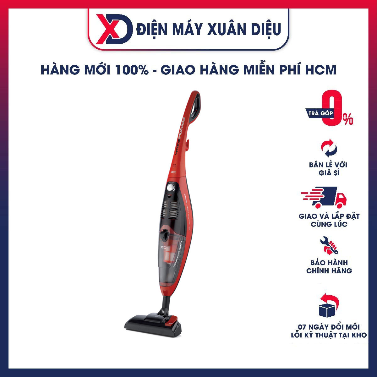 Máy hút bụi cầm tay Ariete 600W MOD.2762 - Hàng Chính Hãng