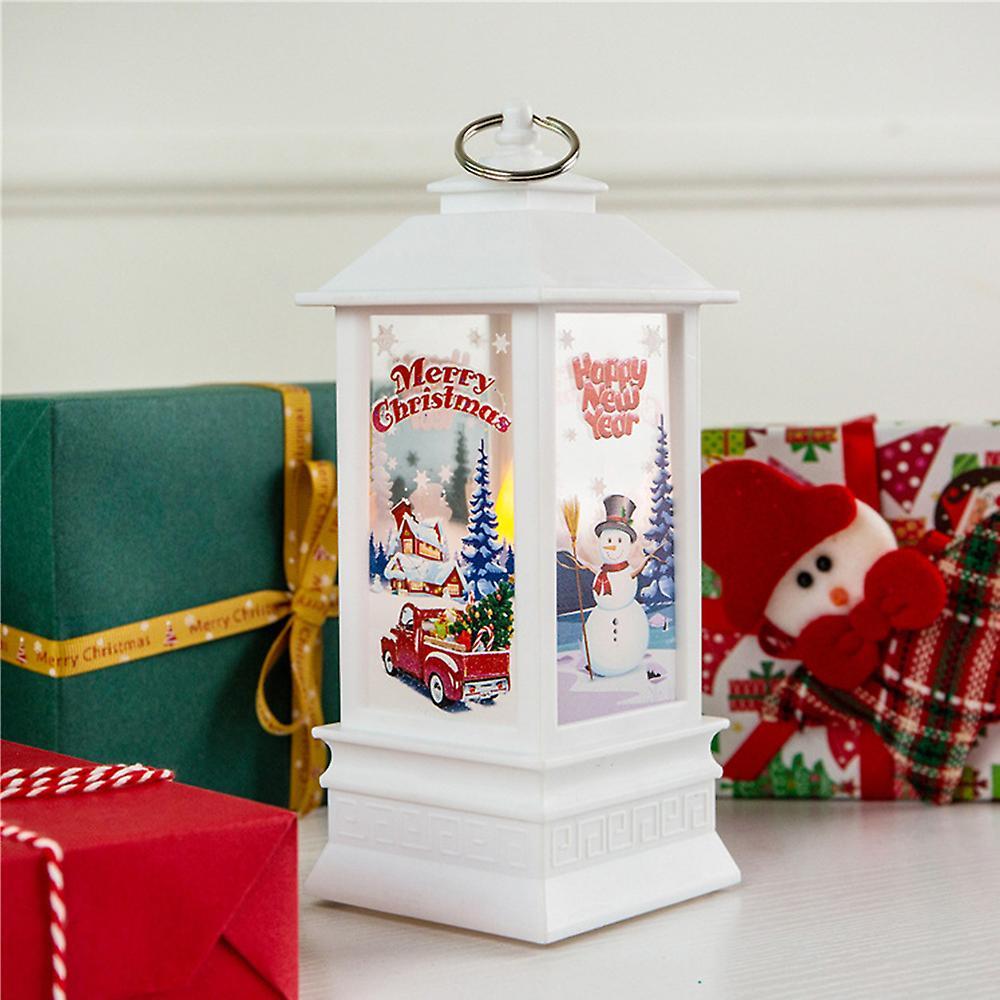 Đèn g Giáng Sinh Chân Nến Đèn Ngủ Ông Già Người Tuyết Trang Trí Đèn Ngủ Để Bàn Đồ Trang Trí