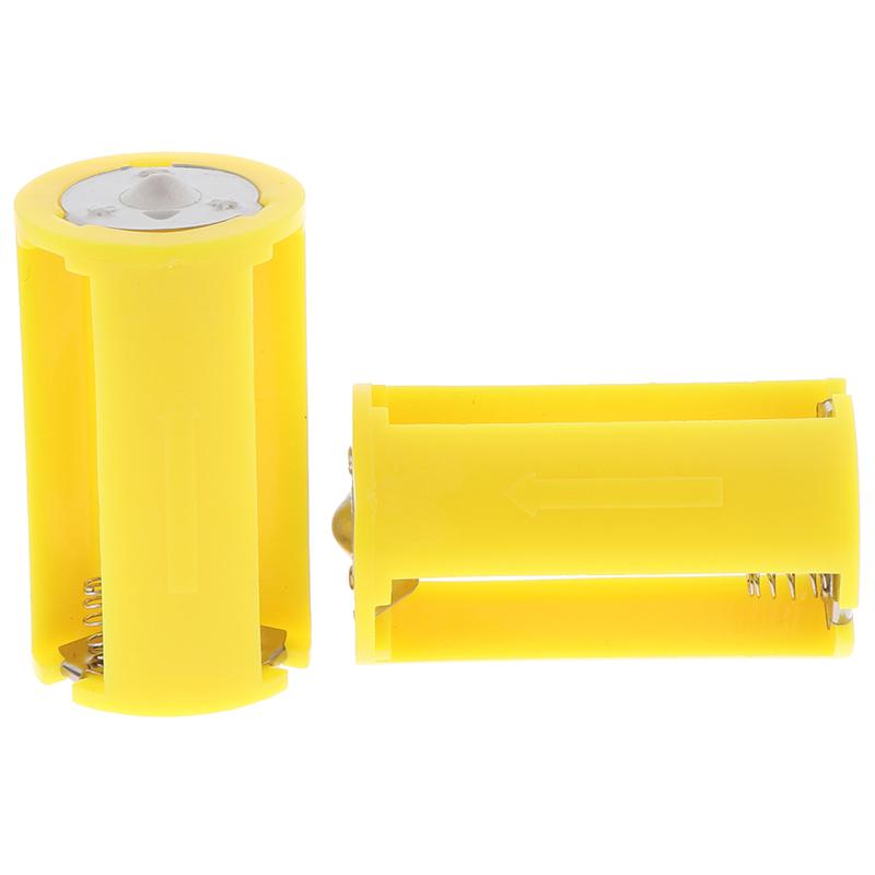 2 Chiếc 3 AA Đến D Kích Thước Pin Adapter Chuyển Đổi Switcher Hộp Nhựa