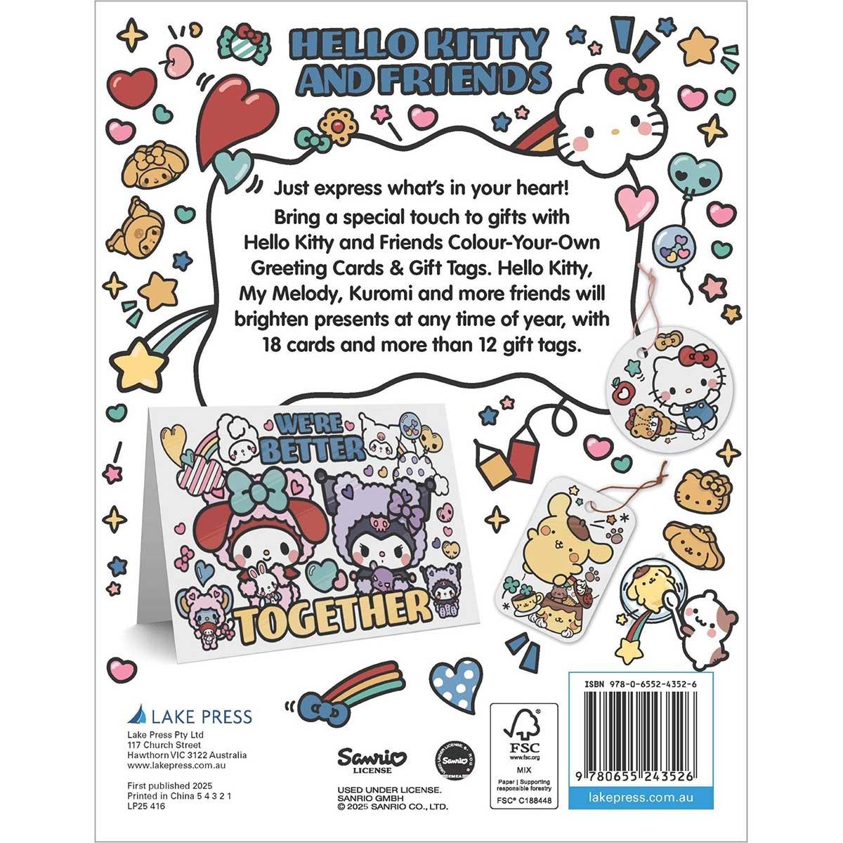 Sách Hello Kitty and Friends - Colour-Your-Own Greeting Cards and Gift Tags