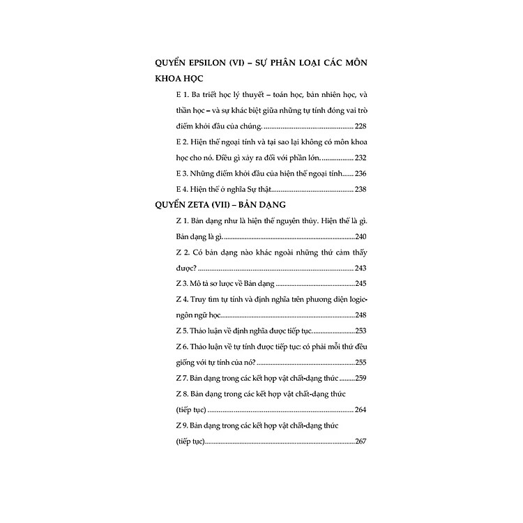 SIÊU HÌNH HỌC - Aristotle - Nguyễn Nguyên Hy, Lê Duy Nam dịch -